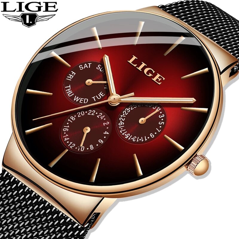 Luxury Watch Top 10 - Nouveau LIGE Mode Hommes Montres Top