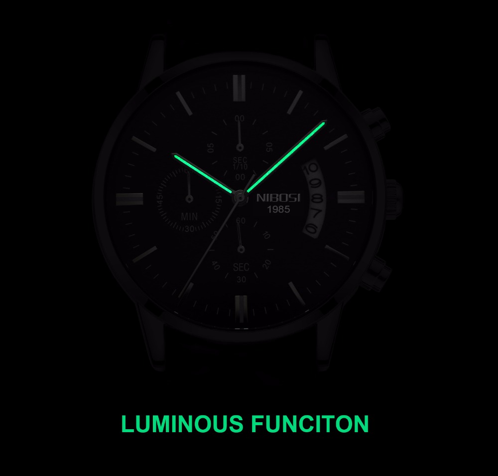 NIBOSI acier inoxydable montre - Luxury Watch Top 10 avis et prix
