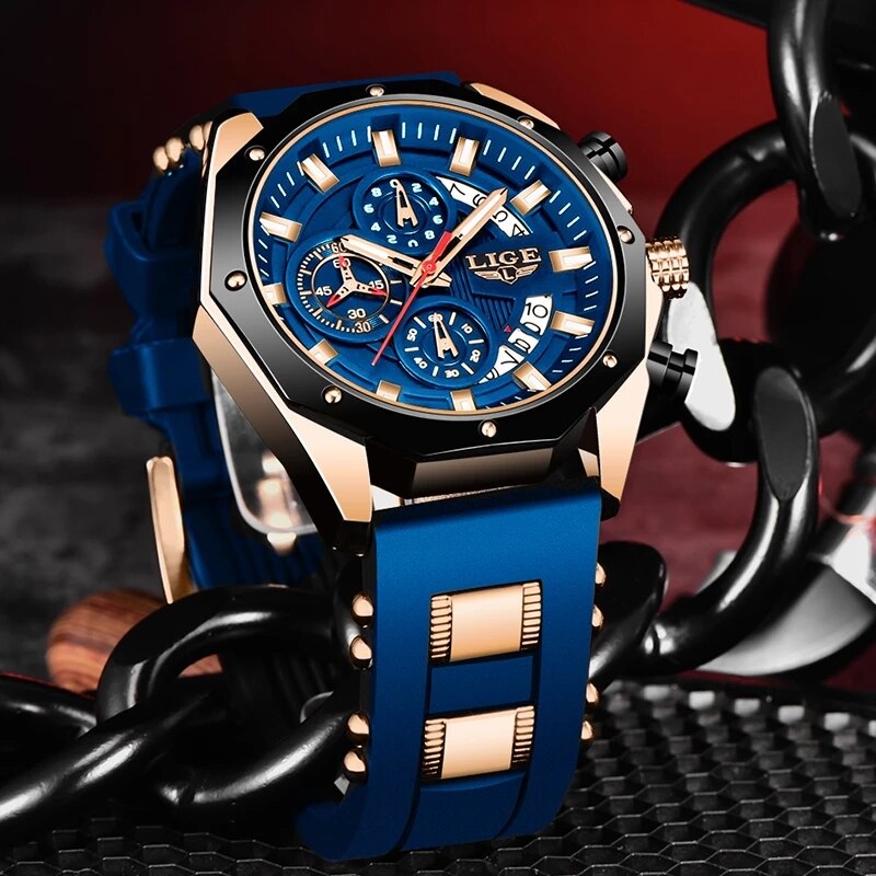 LIGE-Montre de sport en silico - Luxury Watch Investment avis et prix