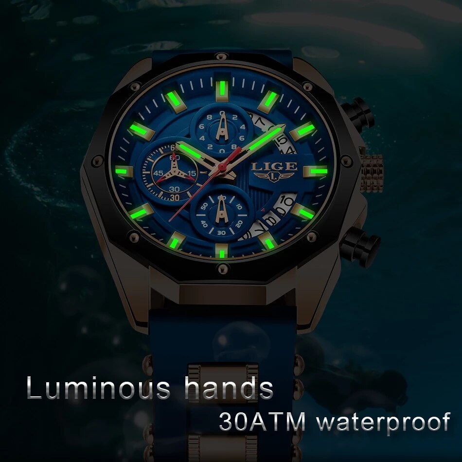 LIGE-Montre de sport en silico - Luxury Watch Investment avis et prix