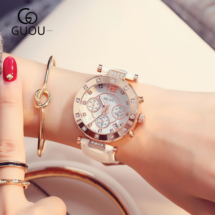 GUOU-Montre-bracelet en cuir p - Luxury Watch Top 10 avis et prix